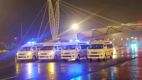 北汽集團(tuán)負(fù)壓救護(hù)車(chē)奔赴吉林