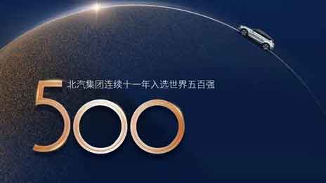 北汽集團連續11年入選世界500強，加速邁向競爭性增長